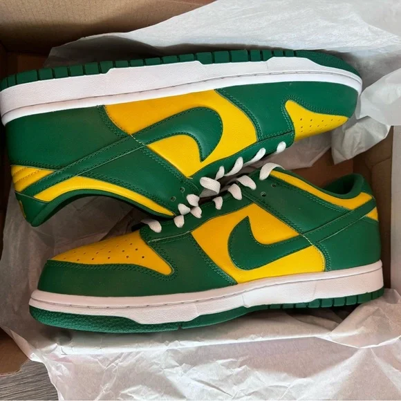 NWT Nike Dunk Low Brazil - Size 9.5 Men - Picture 2 of 11